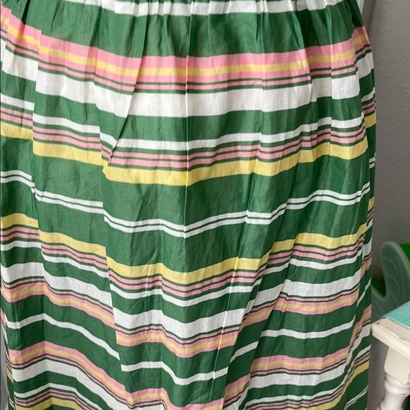 Boden Green & Cream Striped Sleeveless Sundress Pockets !NWOT SZ US 8 L - Picture 4 of 12